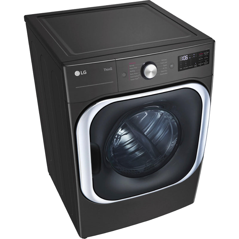 LG 9.0 Cu. Ft. Electric Dryer with Steam and Built-In Intelligence DLEX8900BSP IMAGE 4
