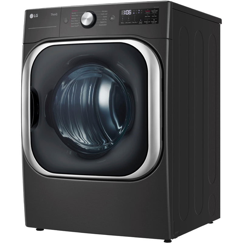 LG 9.0 Cu. Ft. Electric Dryer with Steam and Built-In Intelligence DLEX8900BSP IMAGE 8