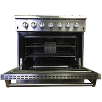 Thor Kitchen 36-inch Freestanding Dual-Fuel Range HRD3606USP IMAGE 2
