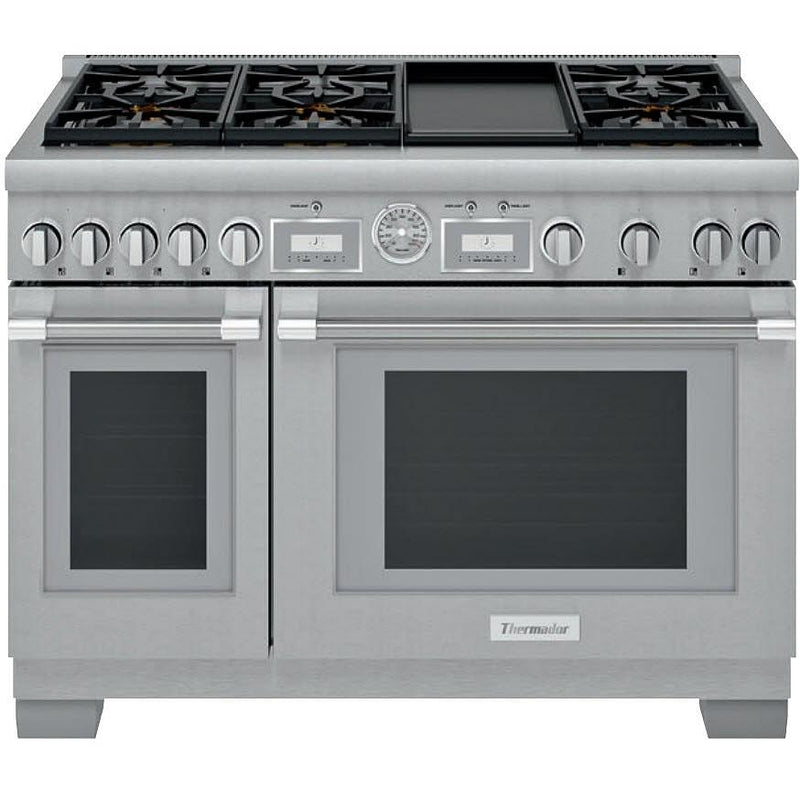 Thermador 48-inch Freestanding Dual-Fuel Range with ExtraLow® Burners PRD486WDGCSP IMAGE 1