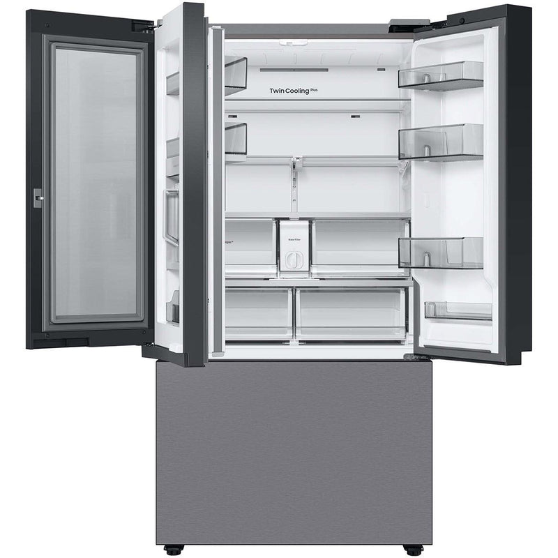 Samsung 36-inch, 24 cu.ft. Counter-Depth French 3-Door Refrigerator with Dual Ice Maker RF24BB6600QLAASP IMAGE 4