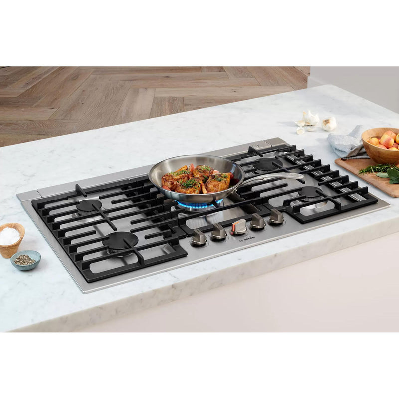 Bosch 36-inch Gas Cooktop NGM8658UCSP IMAGE 8
