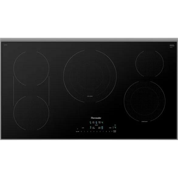 Thermador 36-inch Built-in Electric Cooktop with CookSmart® CET366YBSP IMAGE 1