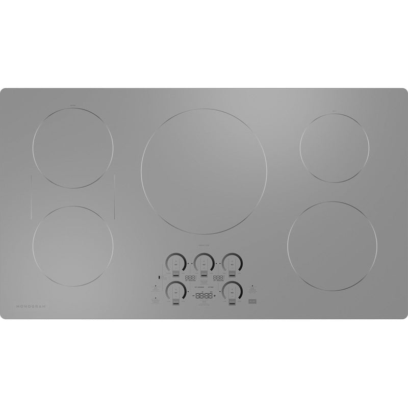 Monogram 36-inch Built-in Induction Cooktop with Wi-Fi Connect ZHU36RSTSSSP IMAGE 1