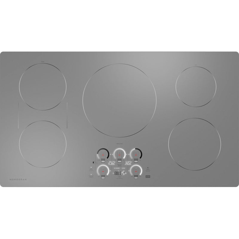 Monogram 36-inch Built-in Induction Cooktop with Wi-Fi Connect ZHU36RSTSSSP IMAGE 2