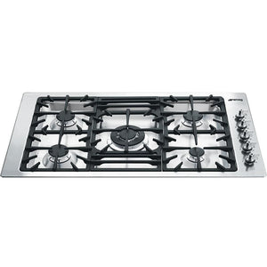 Smeg 36-inch Built-In Gas Cooktop PGFU36XSP IMAGE 1