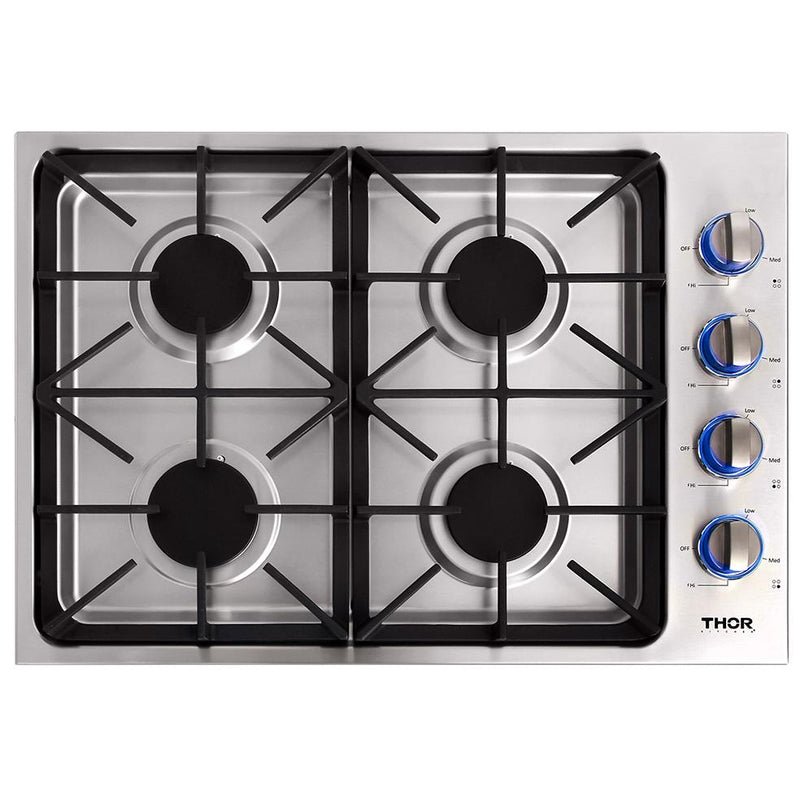 Thor Kitchen 30-inch Gas Cooktop TGC3001SP IMAGE 2