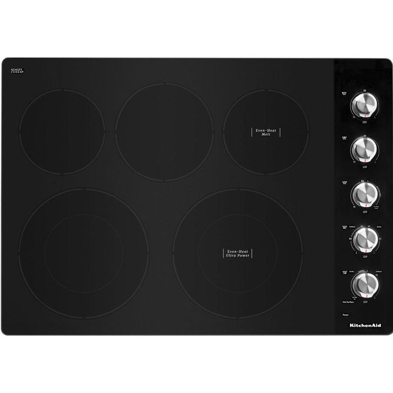 KitchenAid 30-inch Built-in Electric Cooktop with 5 Elements KCES550HSSSP IMAGE 1