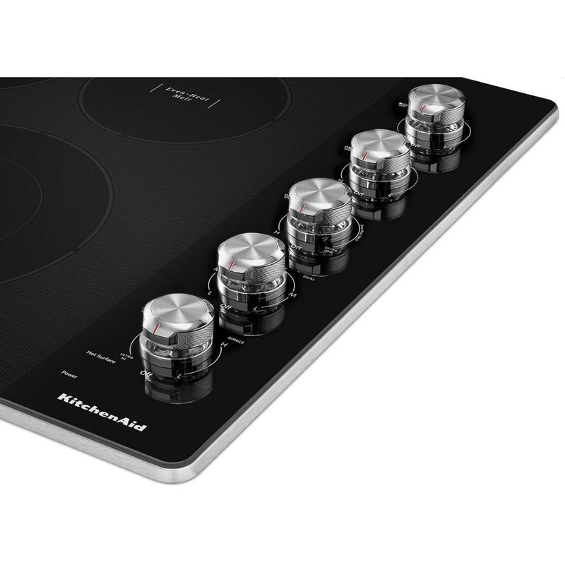 KitchenAid 30-inch Built-in Electric Cooktop with 5 Elements KCES550HSSSP IMAGE 2