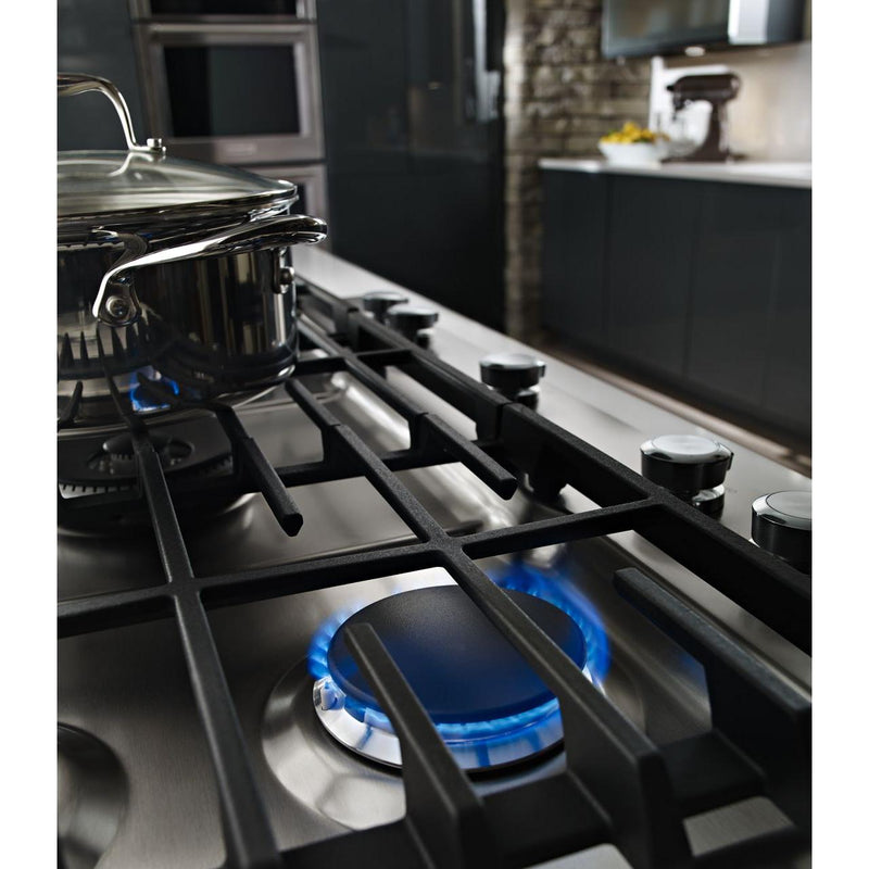 KitchenAid 30-inch Built-In Gas Cooktop with Even-Heat™ Burner KCGS550ESSSP IMAGE 5