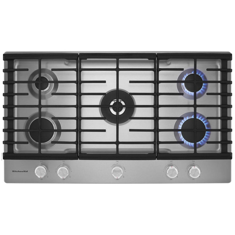 KitchenAid 36-inch Built-in Gas Cooktop with Even-Heat™ Burner KCGS556ESSSP IMAGE 13