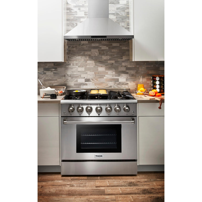 Thor Kitchen 36-inch Freestanding Gas Range HRG3618USP IMAGE 10