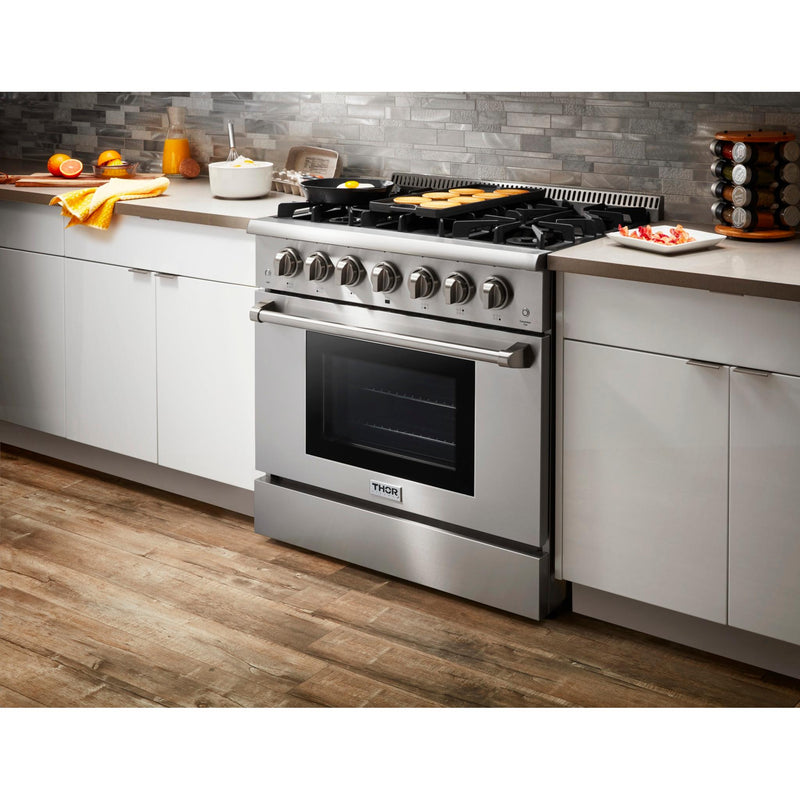 Thor Kitchen 36-inch Freestanding Gas Range HRG3618USP IMAGE 13