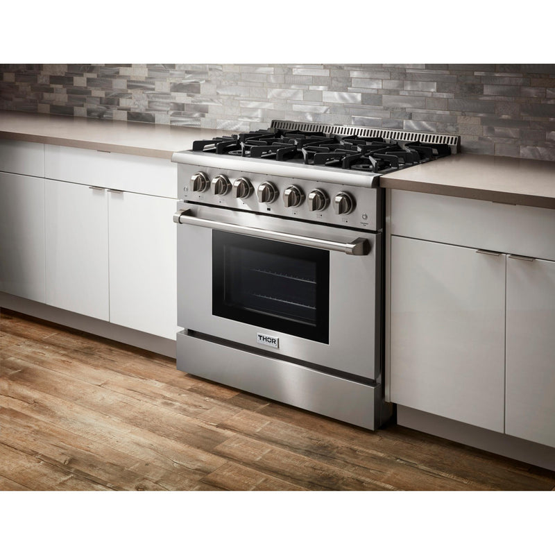 Thor Kitchen 36-inch Freestanding Gas Range HRG3618USP IMAGE 9