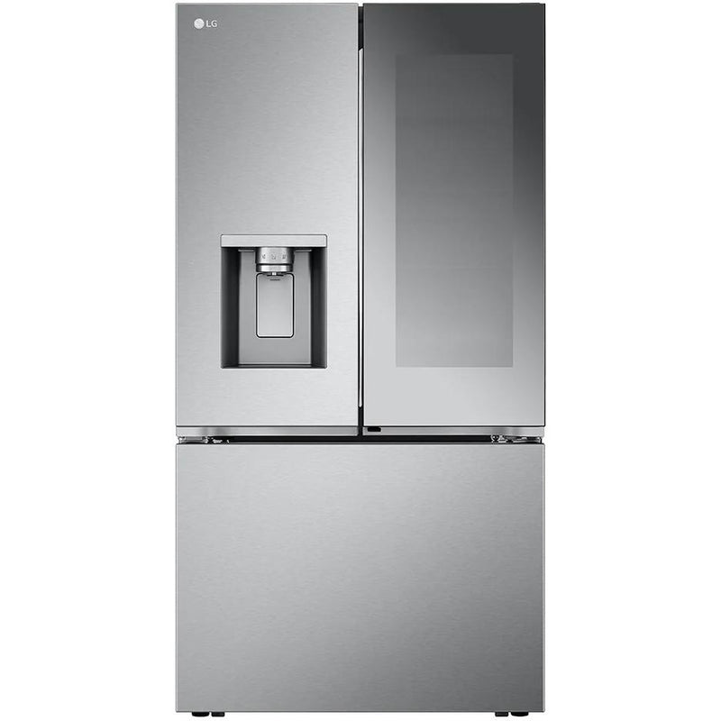 LG 36-inch, 26 cu. ft. Counter-Depth MAX™ French 3-Door Refrigerator with Mirror InstaView® LRYKC2606SSP IMAGE 1