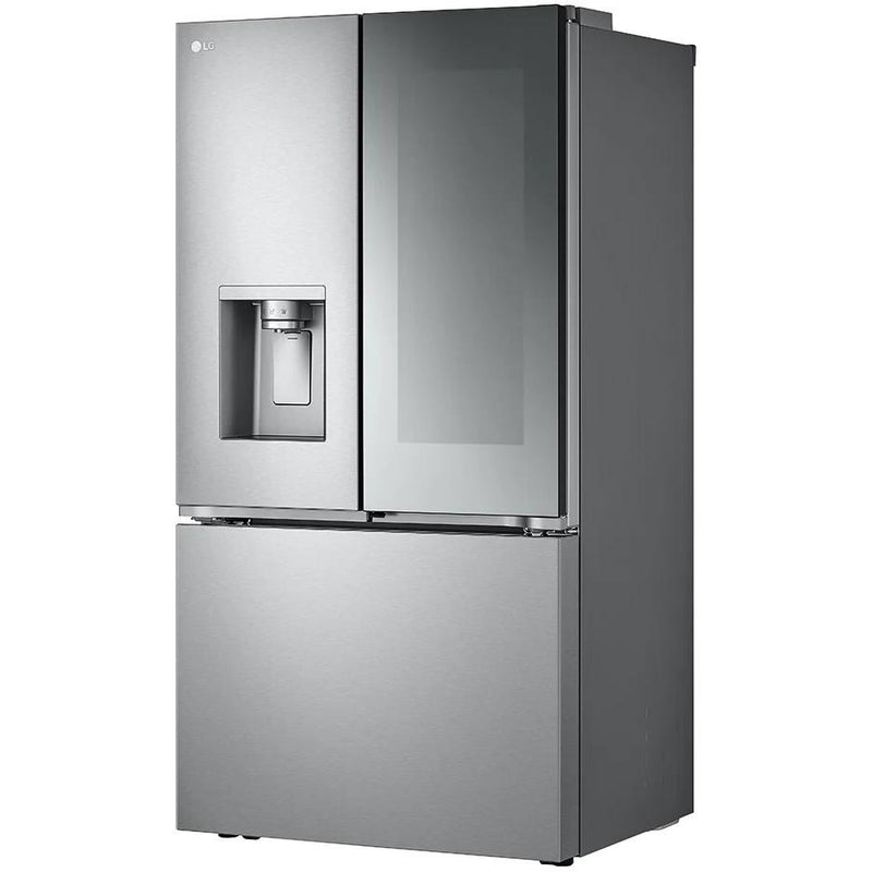 LG 36-inch, 26 cu. ft. Counter-Depth MAX™ French 3-Door Refrigerator with Mirror InstaView® LRYKC2606SSP IMAGE 5