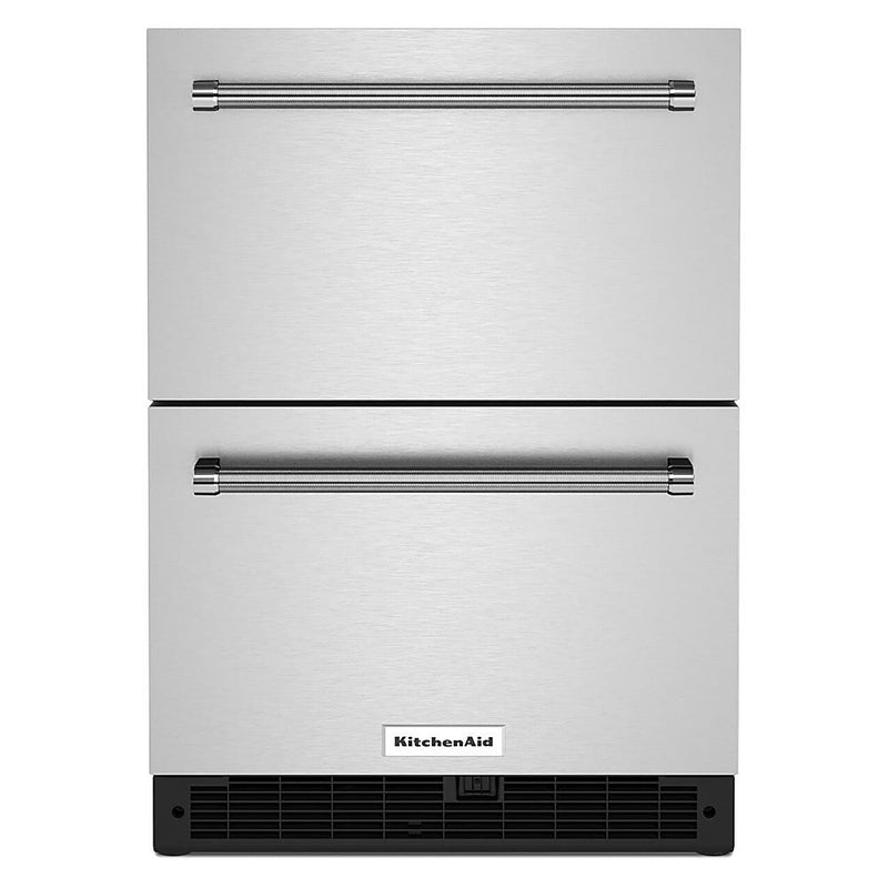 KitchenAid 24-inch Undercounter Double-Drawer Refrigerator KUDR204KSBSP IMAGE 1