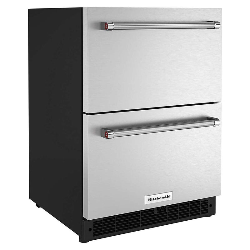 KitchenAid 24-inch Undercounter Double-Drawer Refrigerator KUDR204KSBSP IMAGE 3