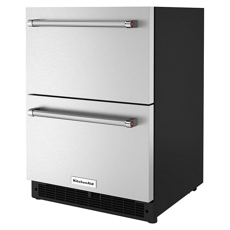 KitchenAid 24-inch Undercounter Double-Drawer Refrigerator KUDR204KSBSP IMAGE 4
