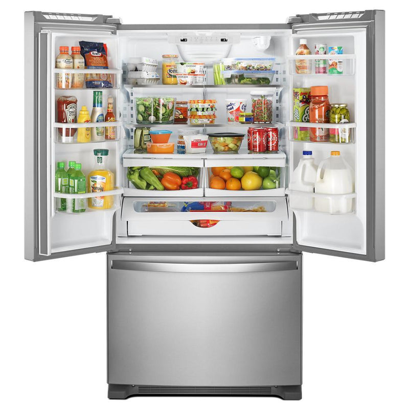 Whirlpool 33-inch, 22.1 cu. ft. Freestanding French 3-Door Refrigerator with Factory Installed Ice Maker WRFF5333PZSP IMAGE 2