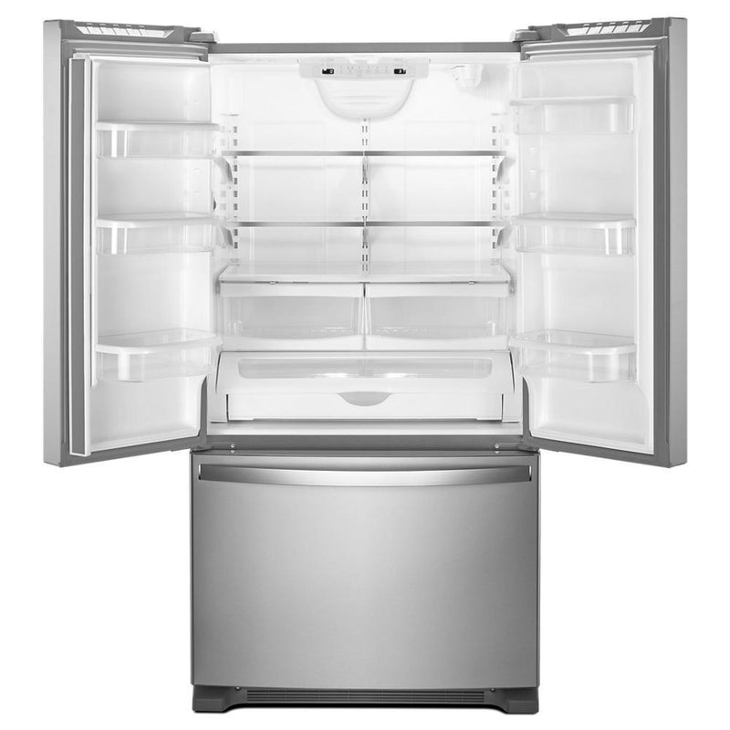 Whirlpool 33-inch, 22.1 cu. ft. Freestanding French 3-Door Refrigerator with Factory Installed Ice Maker WRFF5333PZSP IMAGE 3