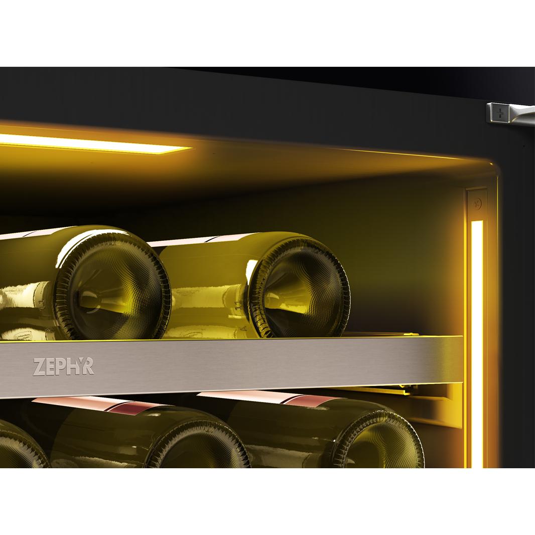 Zephyr 45-Bottle Presrv™ Wine Cooler with Dual Zone PRW24C02CGSP IMAGE 8