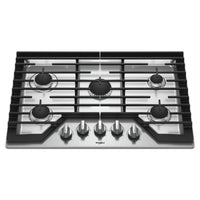 Whirlpool 30-inch Built-In Gas Cooktop with EZ-2-Lift™ WCG97US0HSSP IMAGE 3