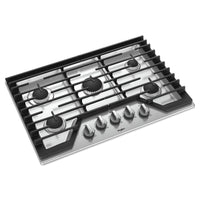 Whirlpool 30-inch Built-In Gas Cooktop with EZ-2-Lift™ WCG97US0HSSP IMAGE 4