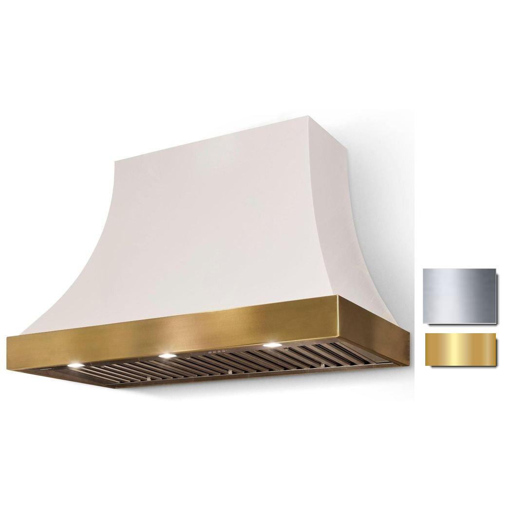 La Cornue 44-inch Cornufé Cascade Series Wall Mount Hood CH4430CACSSPB IMAGE 1