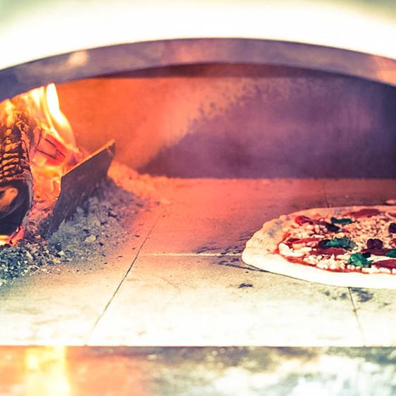 Fontana Forni Mangiafuoco Wood Countertop Outdoor Pizza Oven FTMF-R IMAGE 2
