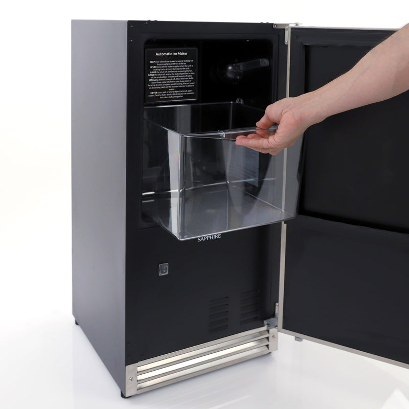 Sapphire 15-inch Freestanding Ice Machine SCIM153SS IMAGE 8
