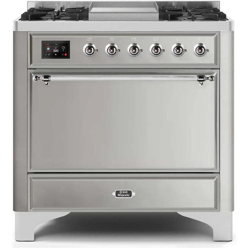 iLVE 36-inch Freestanding Dual Fuel Range with European Convection UM09FDQNS3SSCLP IMAGE 1