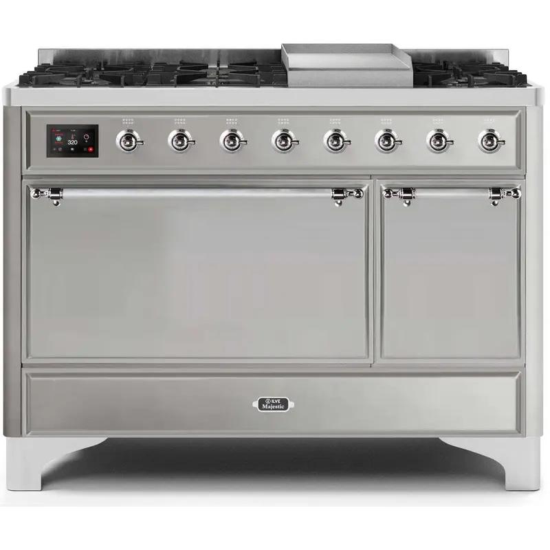 iLVE 48-inch Freestanding Dual Fuel Range with European Convection Technology UM12FDQNS3SSC IMAGE 1