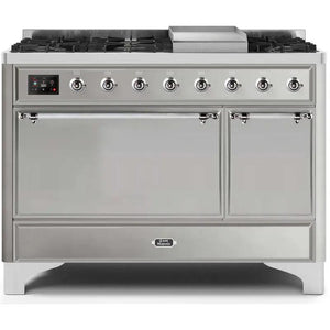 iLVE 48-inch Freestanding Dual Fuel Range with European Convection Technology UM12FDQNS3SSCLP IMAGE 1