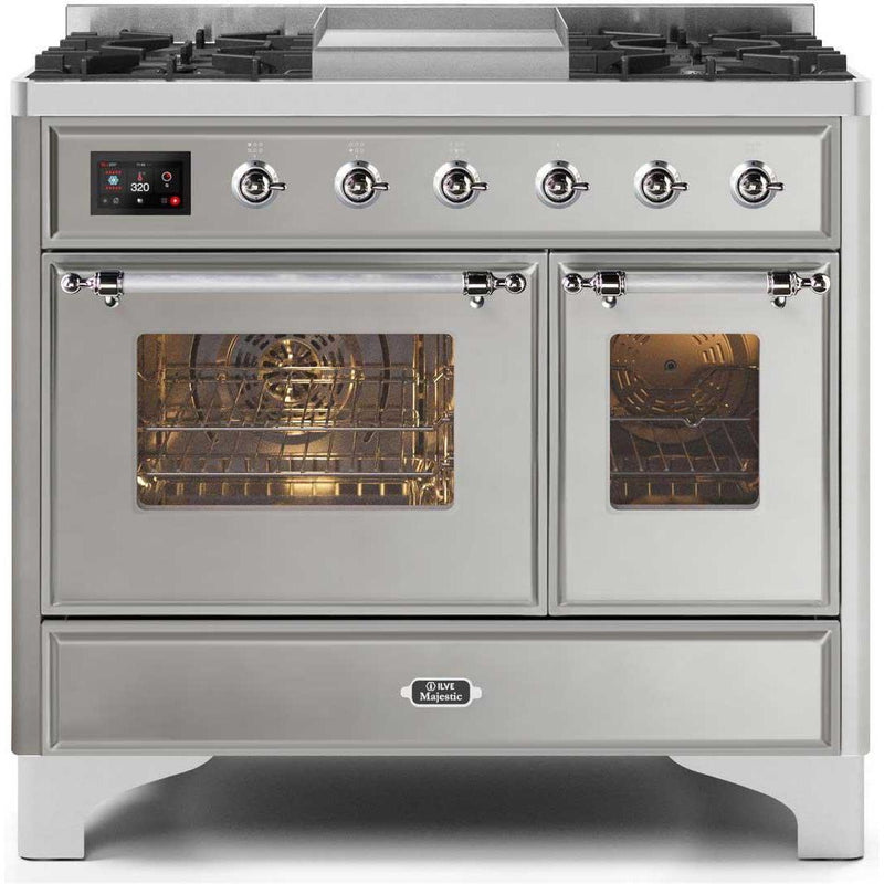 iLVE 40-inch Freestanding Dual Fuel Range with European Convection UMD10FDQNS3SSC IMAGE 1