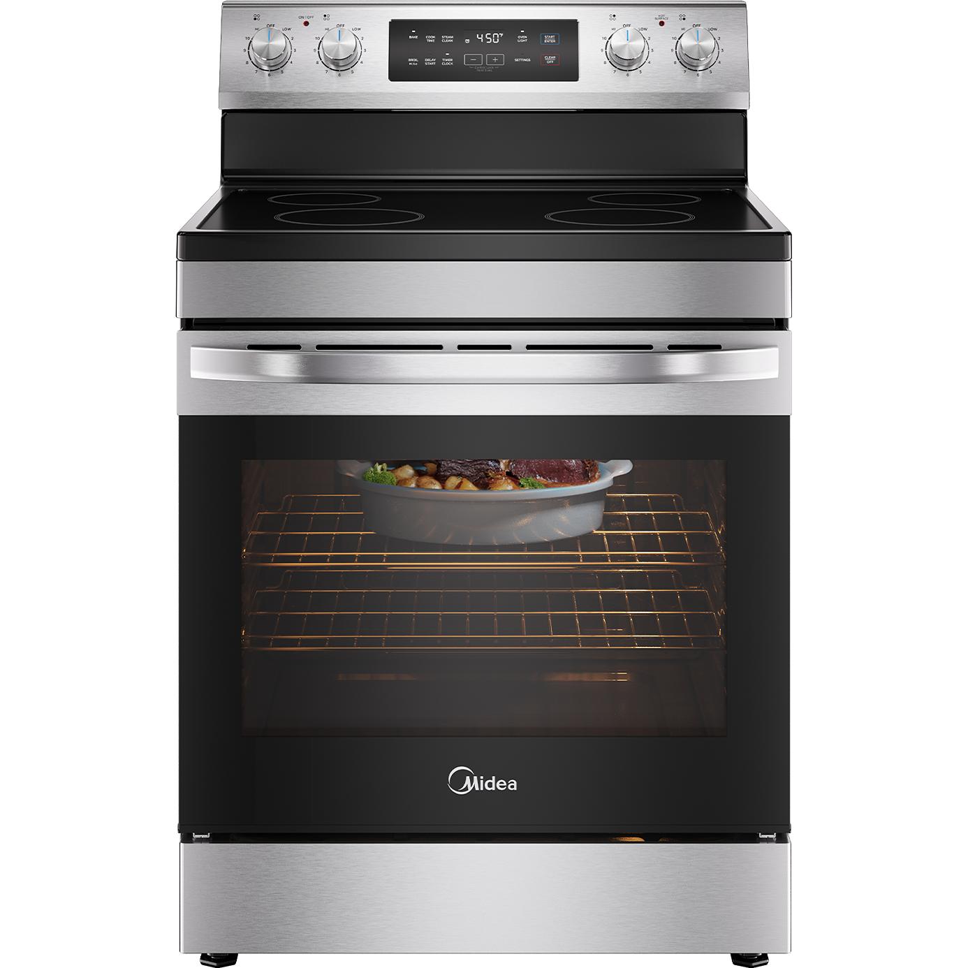 Midea 30-inch Free Standing Electric Range MER30B14ASTC IMAGE 2