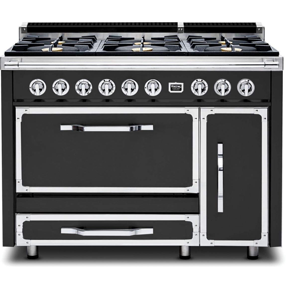 Viking 48-inch Freestanding Dual Fuel Range with True Convection Technology CTVDR481-6BCS IMAGE 1