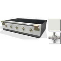 AGA 36-inch Built-In Induction Rangetop AEL361INRTWHT IMAGE 1