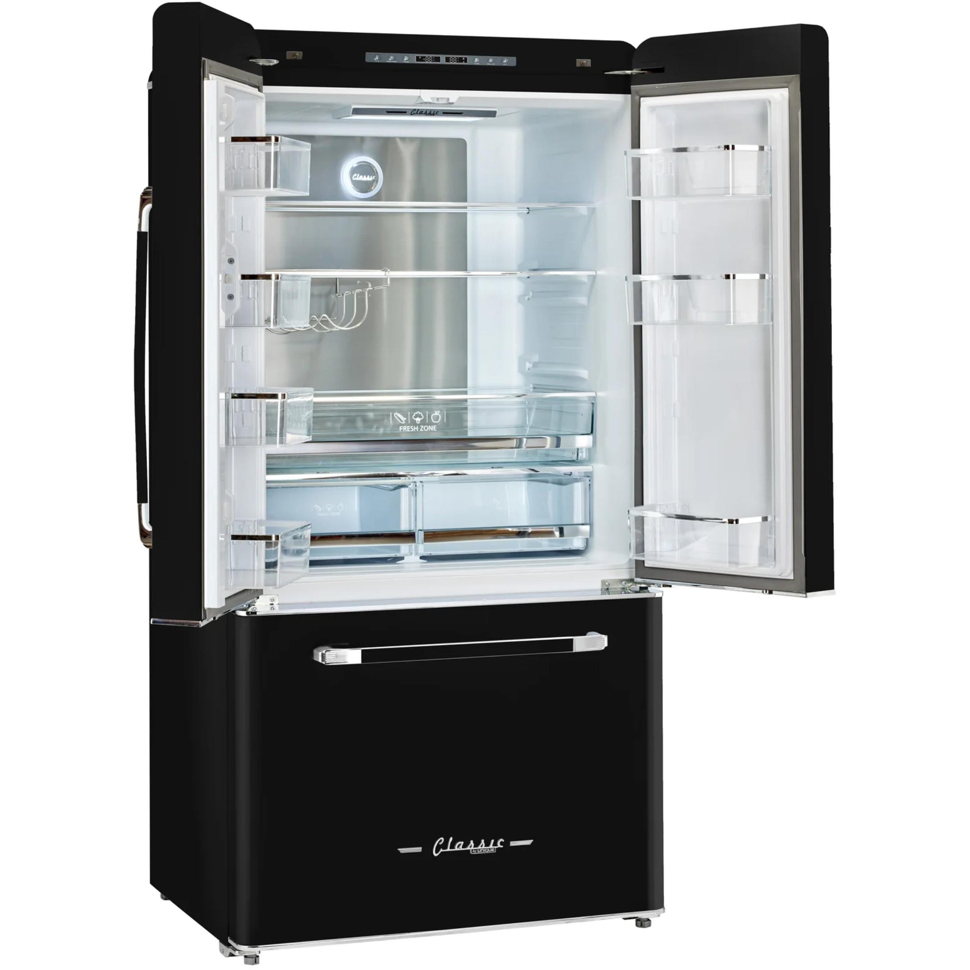 Unique Appliances 21.4 cu. ft. French 3-Door Refrigerator with Automatic Ice Maker UGP-595L B AC IMAGE 3