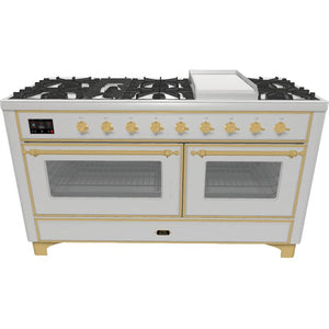 iLVE 60-inch Freestanding Dual Fuel Range UM15FDNS3SSG IMAGE 1