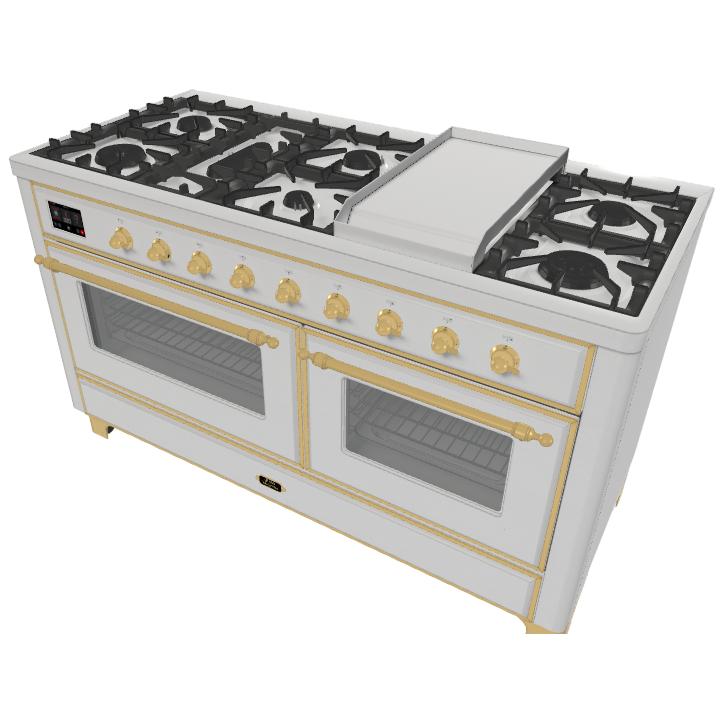 iLVE 60-inch Freestanding Dual Fuel Range UM15FDNS3SSG IMAGE 3