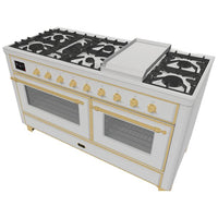 iLVE 60-inch Freestanding Dual Fuel Range UM15FDNS3SSG IMAGE 3