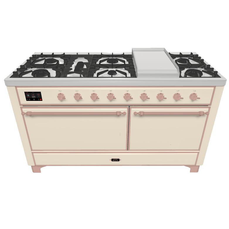 iLVE 60-inch Freestanding Dual Fuel Range UM15FDQNS3AWP IMAGE 1