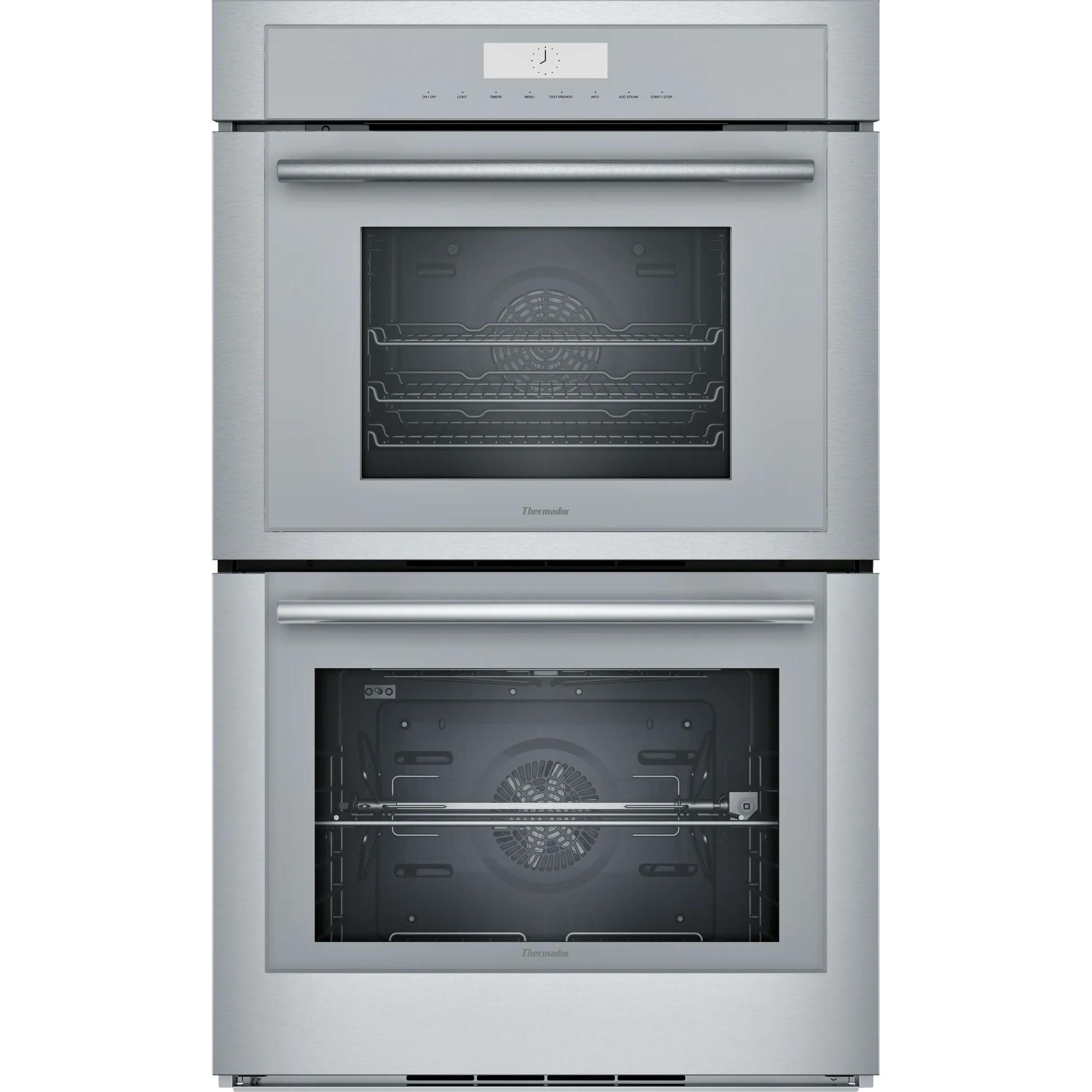 Thermador 30-inch, 7.3 cu. ft. Built-in Double Wall Oven with Steam Convection MEDS302BS IMAGE 1