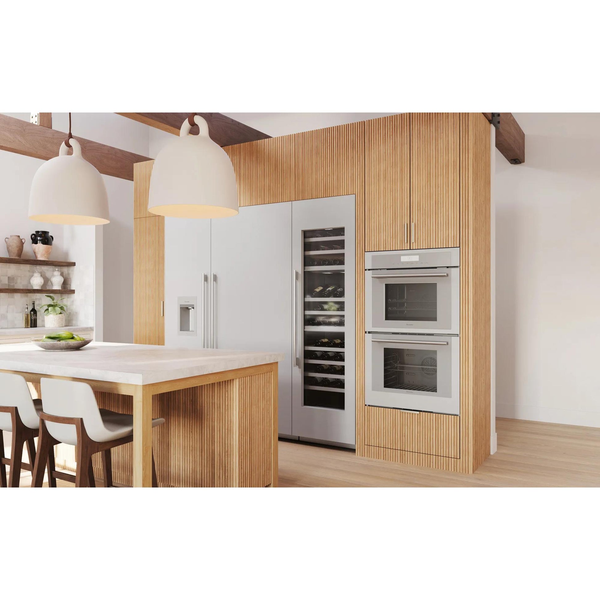 Thermador 30-inch, 7.3 cu. ft. Built-in Double Wall Oven with Steam Convection MEDS302BS IMAGE 8