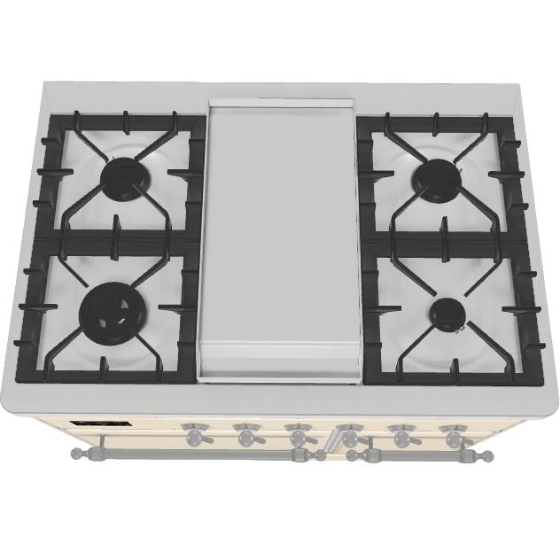 iLVE 40-inch Freestanding Dual Fuel Range with European Convection UMD10FDQNS3AWCLP IMAGE 2
