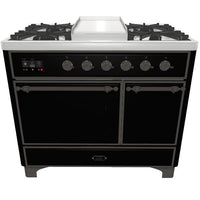 iLVE 40-inch Freestanding Dual Fuel Range with European Convection UMD10FDQNS3BKB IMAGE 1