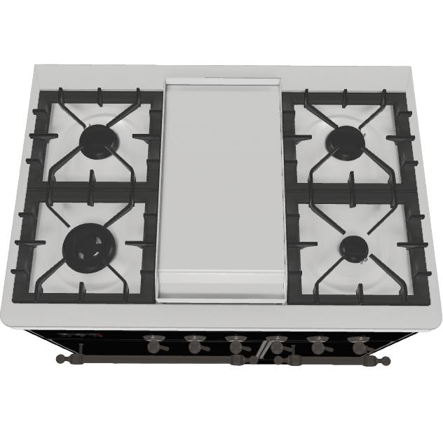iLVE 40-inch Freestanding Dual Fuel Range with European Convection UMD10FDQNS3BKB IMAGE 2