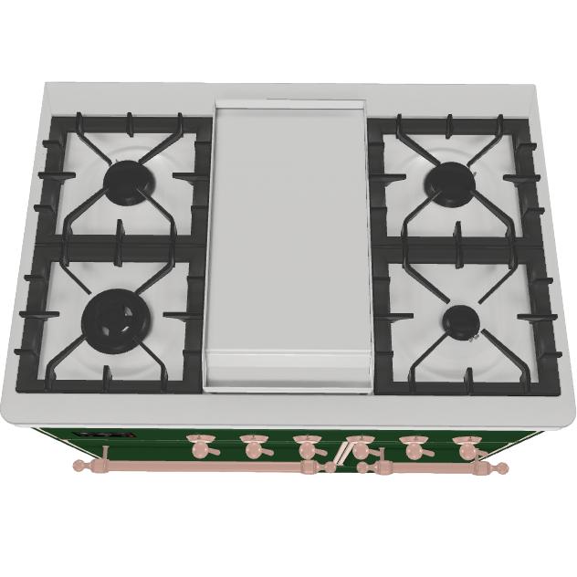 iLVE 40-inch Freestanding Dual Fuel Range with European Convection UMD10FDQNS3EGPLP IMAGE 2