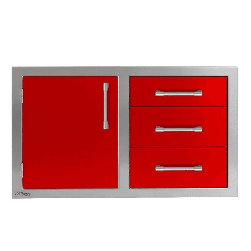 Alfresco 32-inch 3-Drawer with Single Access Door with Left Hinge Combo Storage AXE-DDC-L-SC-S3002 IMAGE 1
